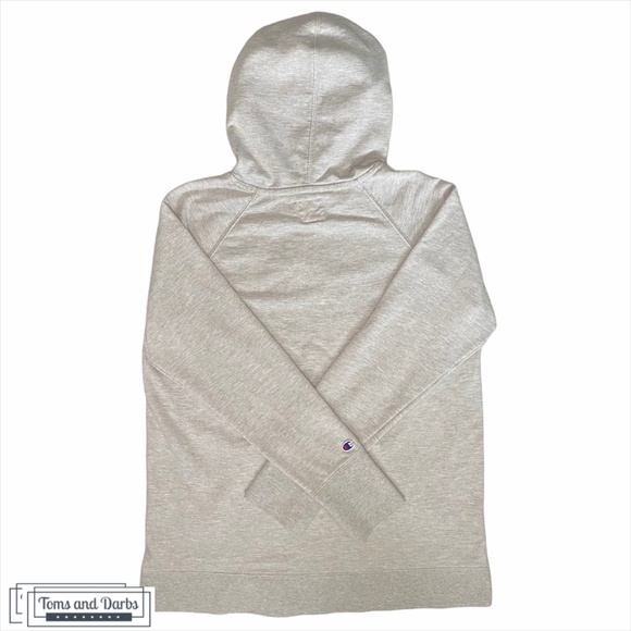 Champion Women's Scripted Hoodie in Heather Grey - Picture 3 of 10